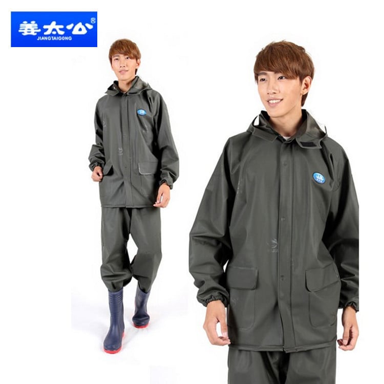 Set geacă de ploaie și pantaloni Jiang Taigong – stil split, țesătură Oxford, impermeabil și respirabil, logo imprimat, pentru adulți, motocicletă