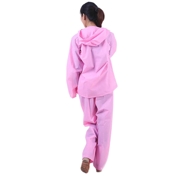 Set din două piese impermeabil pentru adulți: paltoane de ploaie și pantaloni, material EVA, grosime normală, protecție impermeabilă pentru întregul corp, potrivit pentru rafting