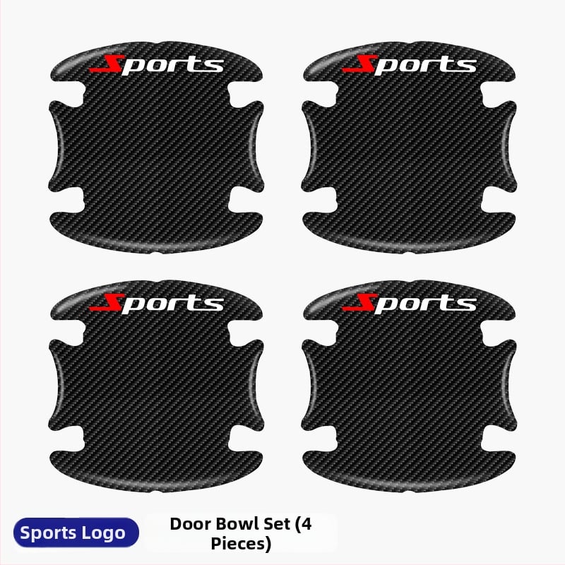 Автомобилни лепенки за дръжки на врати - защита от надраскване, самозалепваща лента, модел драскотини