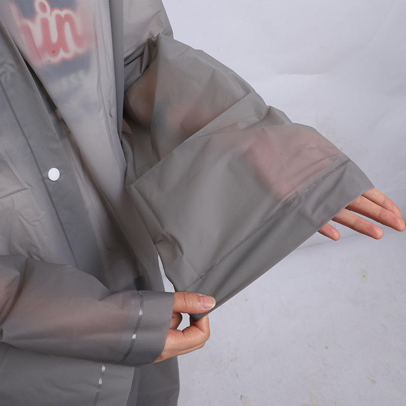 Унисекс EVA дъждовен плащ, дълъг, еднократен, преносим за пътуване, нормална дебелина