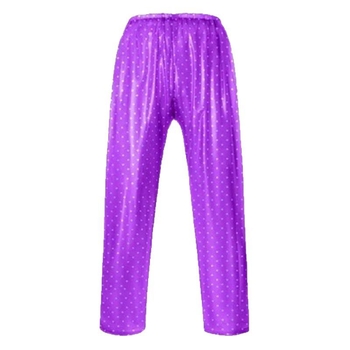 Unisex kišne hlače s polka točkama, PVC vodootporni sloj, kristalna tkanina, otisak logotipa