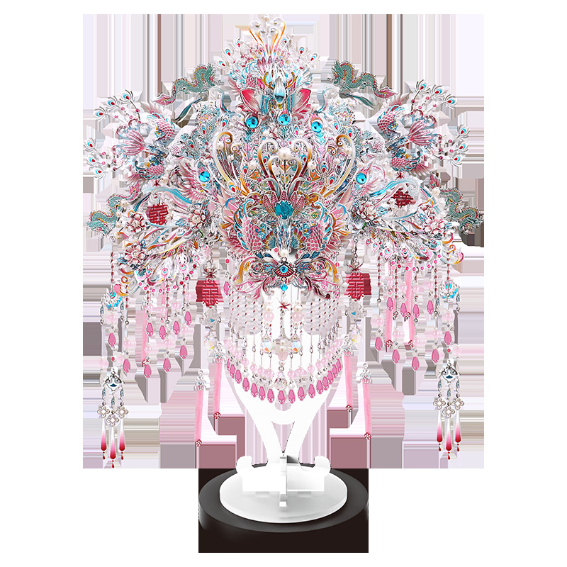 3D metalna slagalica za sastavljanje DIY – kineskog stila, 8 sati sastavljanja, za uzrast 14+