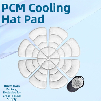 Шапоподобен, кръгъл охлаждащ лед-пад за глава с PCM пълнител на TPU плат за предпазване от прегряване
