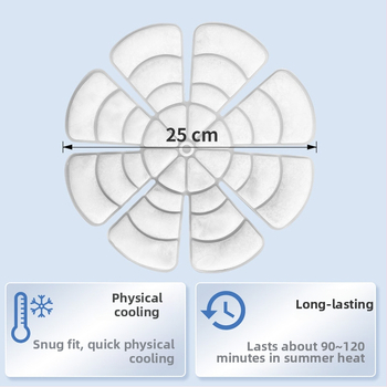 Шапоподобен, кръгъл охлаждащ лед-пад за глава с PCM пълнител на TPU плат за предпазване от прегряване