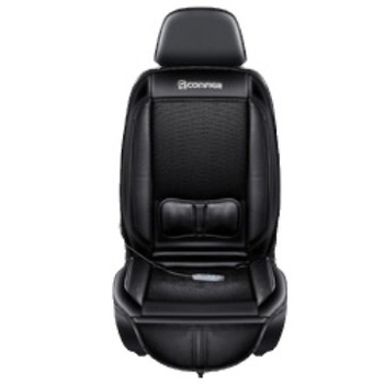 COMFIER CF-2409 Auto jastuk za sjedenje s ventilacijom, grijanjem i masažom – kožna površina, punjenje od sintetičkih vlakana, 12V, četverosezonski univerzal, za sjedalo i leđa
