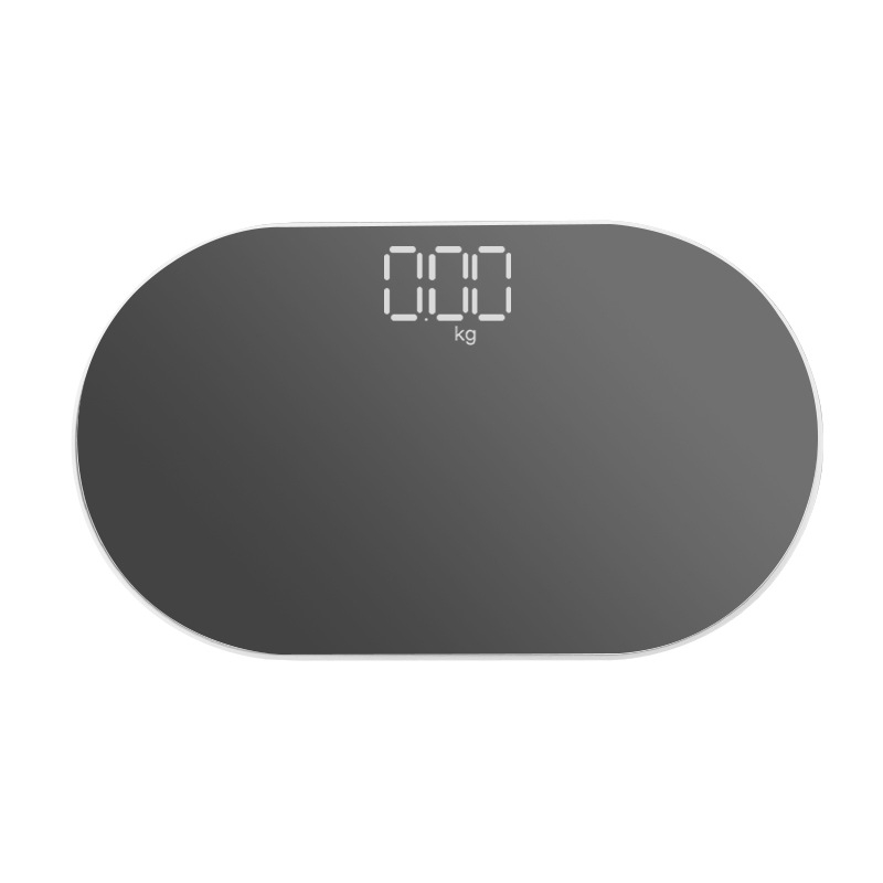 Elektronička vaga s ogledalom, prijenosna, nosivost 180 kg, napajanje AA baterijama/ USB