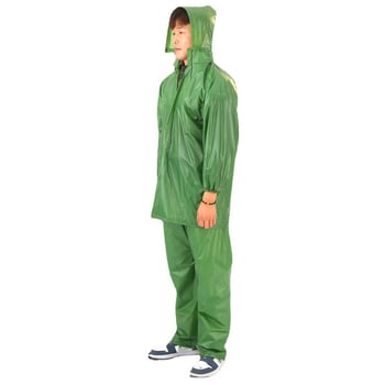 PVC esőkabát szett osztott dizájnnal, felnőtteknek, normál vastagságú, tea szedéséhez