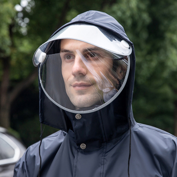 Split kišob pončo za vožnju motociklom i električnim vozilom – poliester tkanina, PVC vodootporni sloj, za odraslu osobu, za jednu osobu