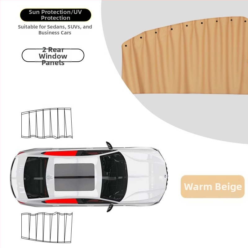 Mai ruichi Auto zavjese za prozore tipa tračnica, debela neprozirna tkanina, universalno za automobile i terenska vozila, visića instalacija