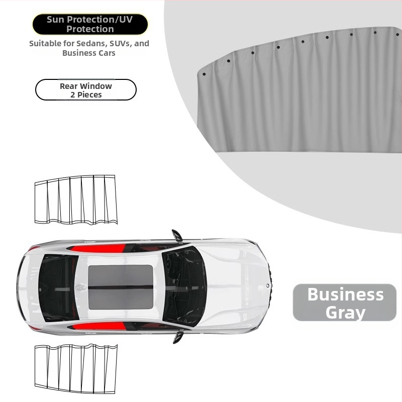 Mai ruichi Auto zavjese za prozore tipa tračnica, debela neprozirna tkanina, universalno za automobile i terenska vozila, visića instalacija