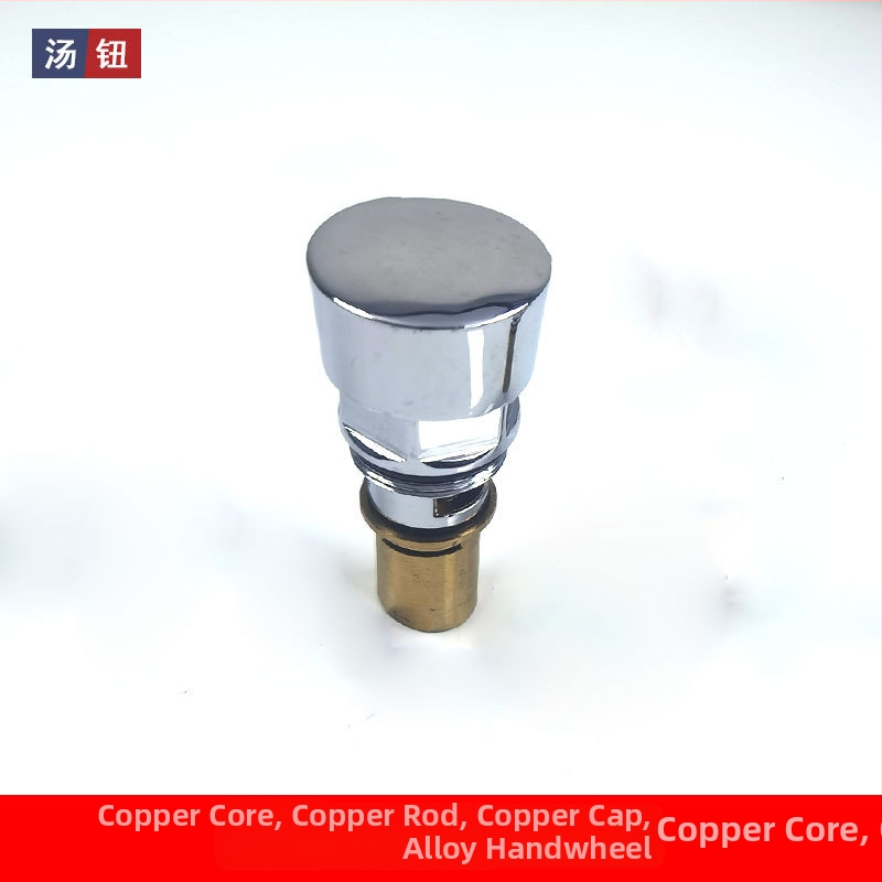 Kohútik s tlačidlovým oneskorením, samouzatvárací ventil pre splachovanie, šesťuholníkový jadrový ventil, model 02-09, meď