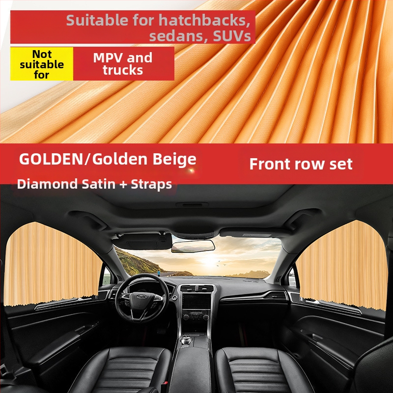 Auto zavjese i sjenilice — debele neprozirne, visići sustav montaže, univerzalno za automobile i terenska vozila