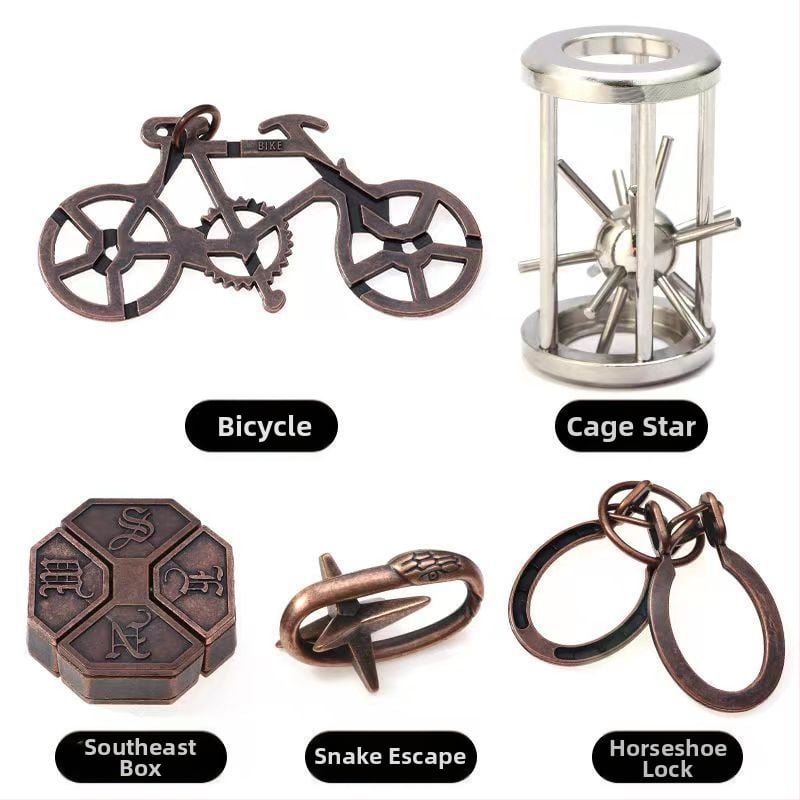 Plastični Luban Lock puzzle s mehanizmom otključavanja, uzrast 14+