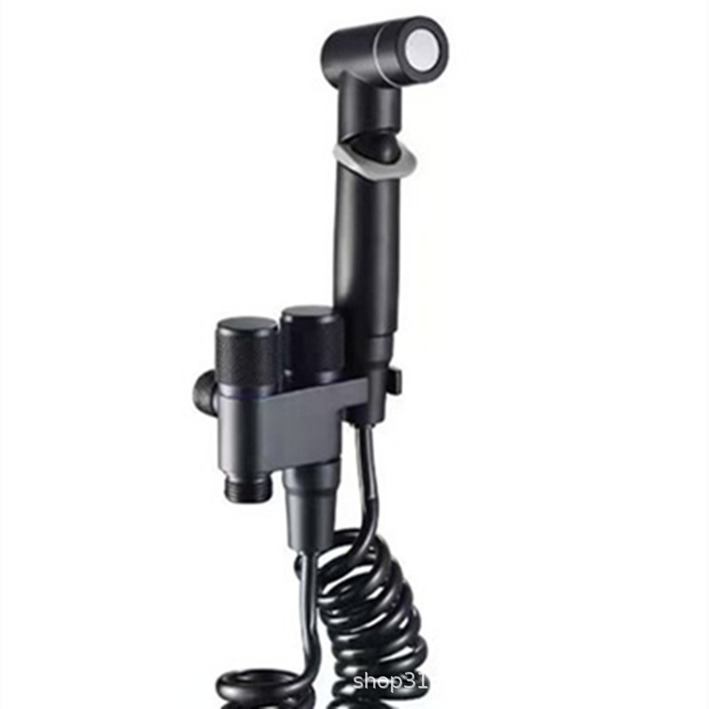 Muzhou tuš za čišćenje WC-a od cinkove legure s trokutnim ventilem — jedan ulaz, dva izlaza, dvostruki vodeni raspršivač