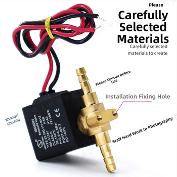 Аксесоари за стоматологичен стол — DC24V соленоиден клапан за водоснабдяване и промиване, електронно управление