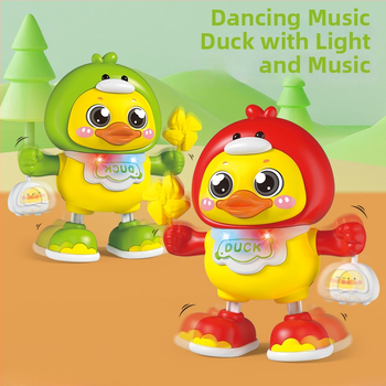 Električni edukativni robot-igrač za predškolce sa zvukom i svjetlom, muzika i ples, ABS materijal, za djecu 4–6 godina, bez memorije