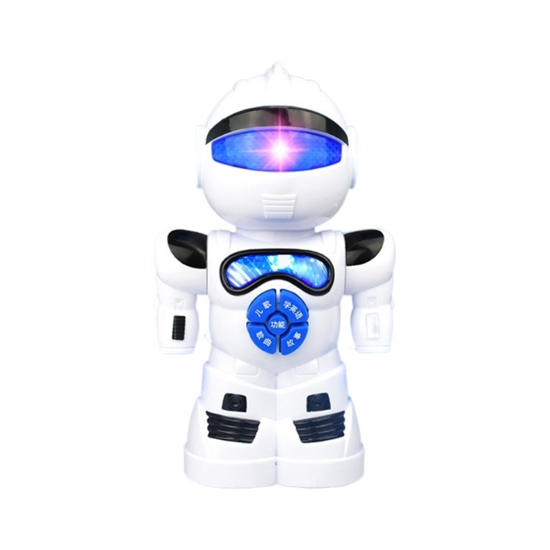 Električni edukativni robot-igrač za predškolce sa zvukom i svjetlom, muzika i ples, ABS materijal, za djecu 4–6 godina, bez memorije