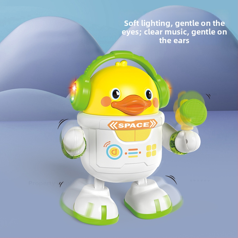 Električni edukativni robot-igrač za predškolce sa zvukom i svjetlom, muzika i ples, ABS materijal, za djecu 4–6 godina, bez memorije