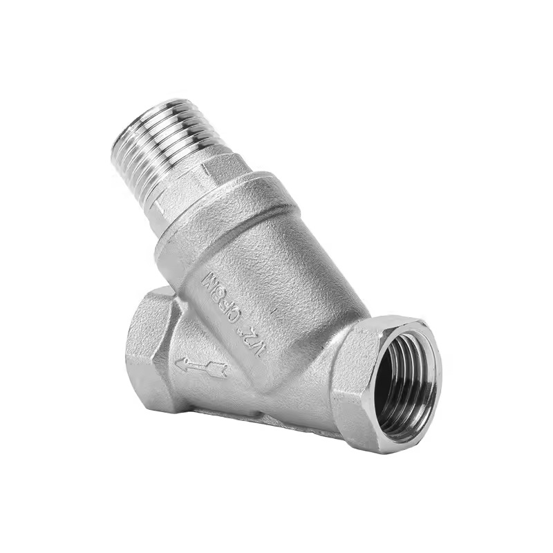 Φίλτρο βαλβίδας από ανοξείδωτο χάλυβα, τύπος Υ, χωρίς αποσυναρμολόγηση, με εσωτερικό και εξωτερικό νήμα, για μη διαβρωτικό αέριο