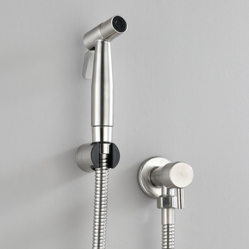 Set spray pentru toaletă din oțel inoxidabil 304, montaj în perete, presiune de lucru 1.6, diametru interior 20