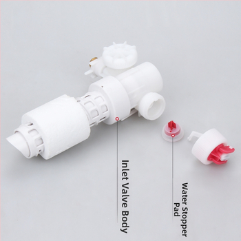 Kit garnituri pentru toaletă cu etanș la apă și tampoane din silicon; materiale: silicon, ABS, POM; procesare: turnare prin injecție + prelucrare; număr produs 380