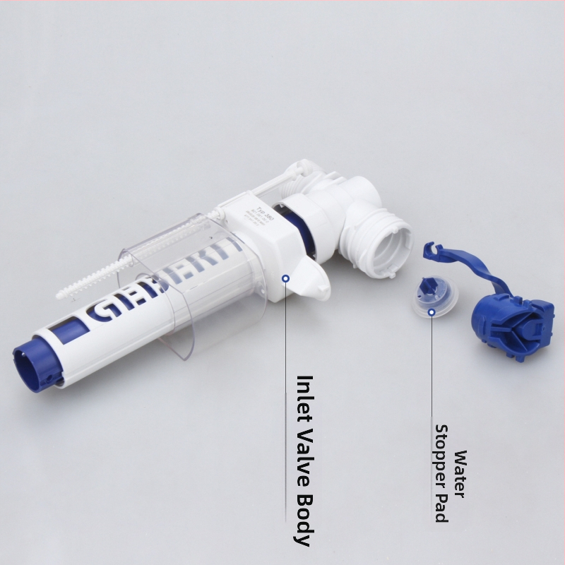 Kit garnituri pentru toaletă cu etanș la apă și tampoane din silicon; materiale: silicon, ABS, POM; procesare: turnare prin injecție + prelucrare; număr produs 380