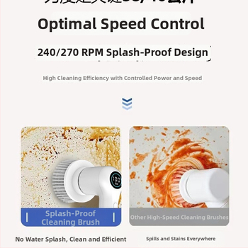 Perie electrică pentru pantofi – perie de curățare multifuncțională, portabilă, fără fir, corp din plastic, lansată în 2023