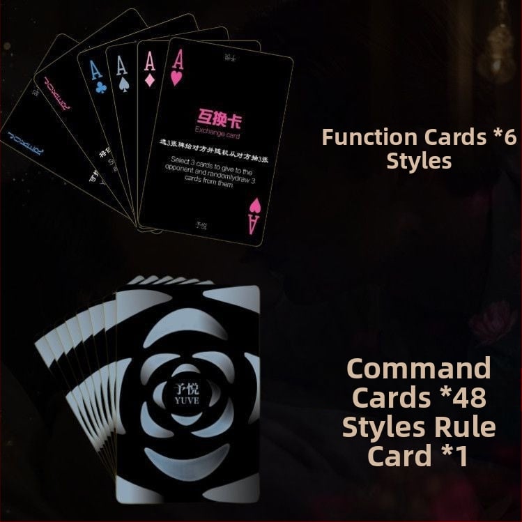 Igra s kartama za dvoje — interaktivna društvena igra u pokerskom stilu (Materijal: papir; Vrsta: poker; Pakiranje: torba; Dobna granica: 14+; Razvoj emocija)