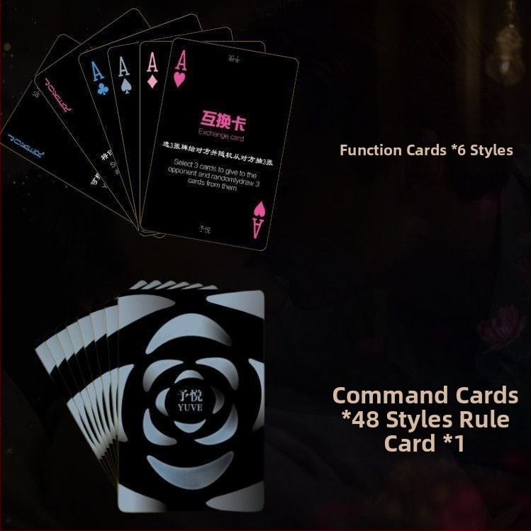 Igra s kartama za dvoje — interaktivna društvena igra u pokerskom stilu (Materijal: papir; Vrsta: poker; Pakiranje: torba; Dobna granica: 14+; Razvoj emocija)