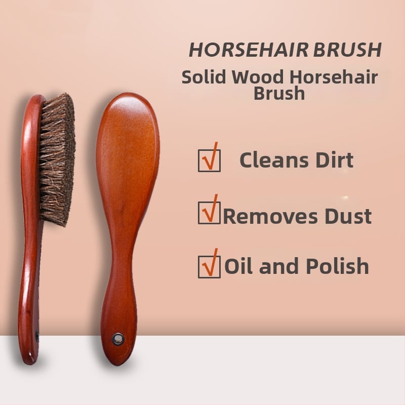 Četka za cipele s konjskom dlakom i masivnim drvetom, drvena drška, japanski stil (vodootporna; dekontaminacija; zaštita od prljavštine; prilagodba dostupna)