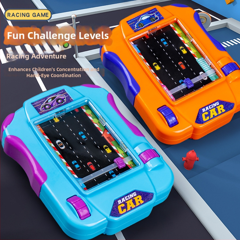 Dječja prijenosna konzola za utrke – plastika, za djecu 4–6 godina, vježbanje koordinacije ruka-oko, interaktivna igra roditelj-dijete