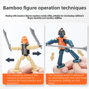 Plastična društvena igra za djecu 4–6 godina, s borbenim režimom i interaktivnom igrom, potiče razmišljanje, koordinaciju ruka-oko i kognitivne sposobnosti.