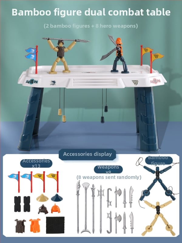 Plastična društvena igra za djecu 4–6 godina, s borbenim režimom i interaktivnom igrom, potiče razmišljanje, koordinaciju ruka-oko i kognitivne sposobnosti.