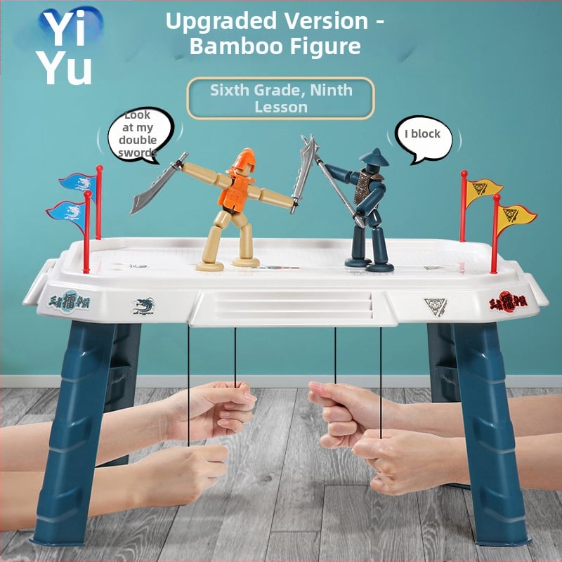 Plastična društvena igra za djecu 4–6 godina, s borbenim režimom i interaktivnom igrom, potiče razmišljanje, koordinaciju ruka-oko i kognitivne sposobnosti.