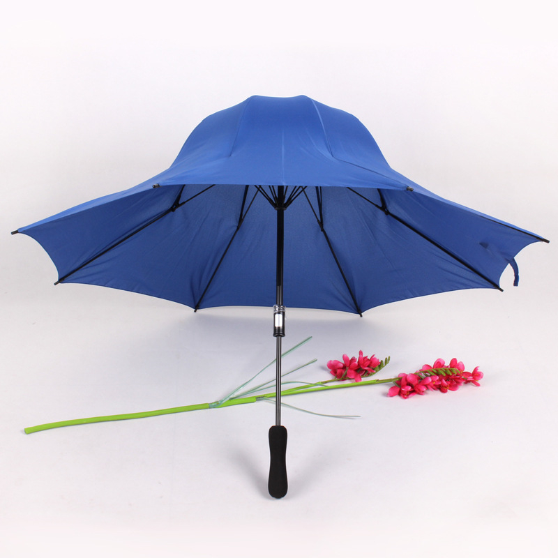 Kišobran u obliku Top Hat s pagodnim oblikom, 8 rebara, šipka od legure, vlaknaste rebarske letvice, navlaka od Impact Cloth, držač od plastike, ručno otvaranje i zatvaranje, mogućnost prilagođavanja