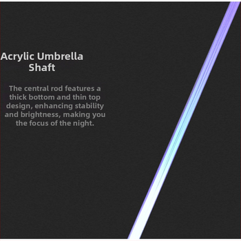 Ομπρέλα LED με σχέδιο Lightsaber Star Wars, προσαρμοσμένο λογότυπο, χειροκίνητο άνοιγμα/κλείσιμο, σκελετός με 8 ίνες
