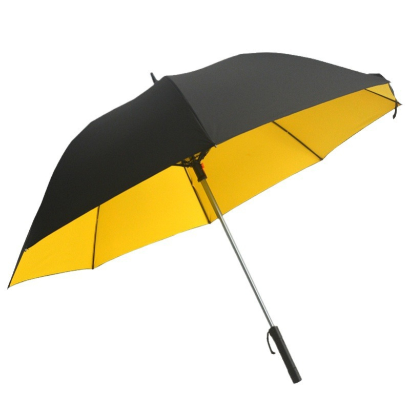 Kišobran za kišu i sunce s dugom drškom — okvir sa 8 žica, automatsko otvaranje, šipka od legure, plastična drška