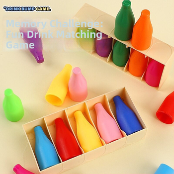 Plastična društvena igra za pamćenje i logičko razmišljanje: sparivanje napitaka po bocama, interaktivna edukativna igra za djecu 4–6 godina
