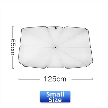 Automobilski kišobran s 10 rebara, rebara od vlakana, čelična osovina, gumeni držač