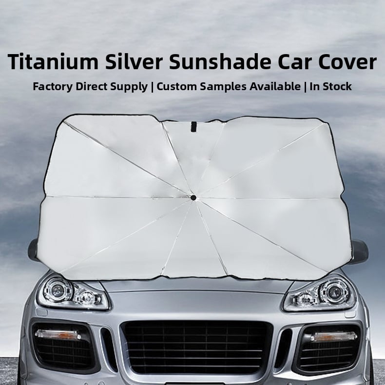 Automobilski kišobran s 10 rebara, rebara od vlakana, čelična osovina, gumeni držač