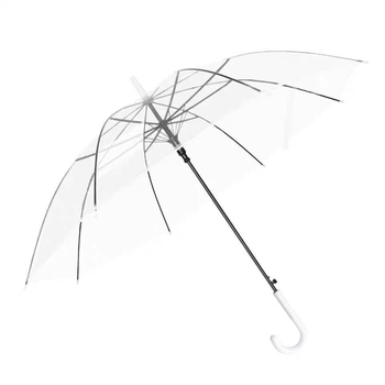 Ομπρέλα με μακριά λαβή, σιδερένιες ακτίνες και άξονα, πλαστικό κάλυμμα, χειροκίνητο άνοιγμα, ημι-αυτόματο κλείσιμο, δυνατότητα εκτύπωσης λογοτύπου