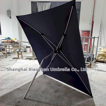 Πτυσσόμενη πολυχρηστική ομπρέλα φράγματος με σκελετό τεσσάρων ακτίνων, ατσάλινο σωλήνα, λαβή αλουμινίου και πολυεστερικό ύφασμα, χειροκίνητο άνοιγμα/κλείσιμο