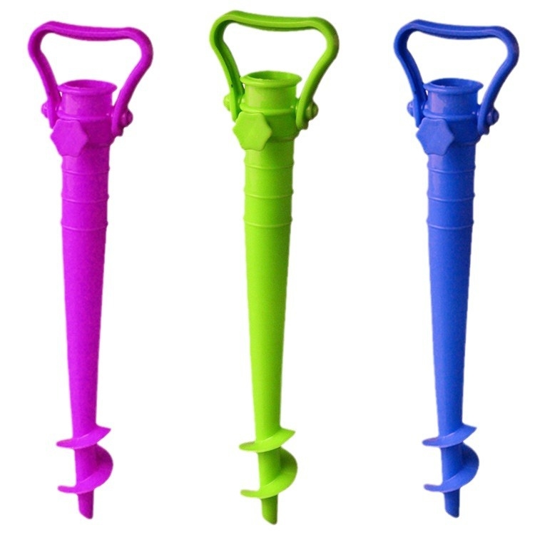 Ομπρέλα παραλίας με πλαστικό κάλυμμα και πλαστικό λαβή; χειροκίνητο άνοιγμα και κλείσιμο; μακριά λαβή, κλασικό στυλ; για ενήλικες.