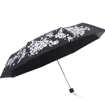 Automatsko otvaranje, trodijelni kišobran, motiv životinja s cvjetovima trešnje, UV zaštita, mogućnost prilagodbe logotipa