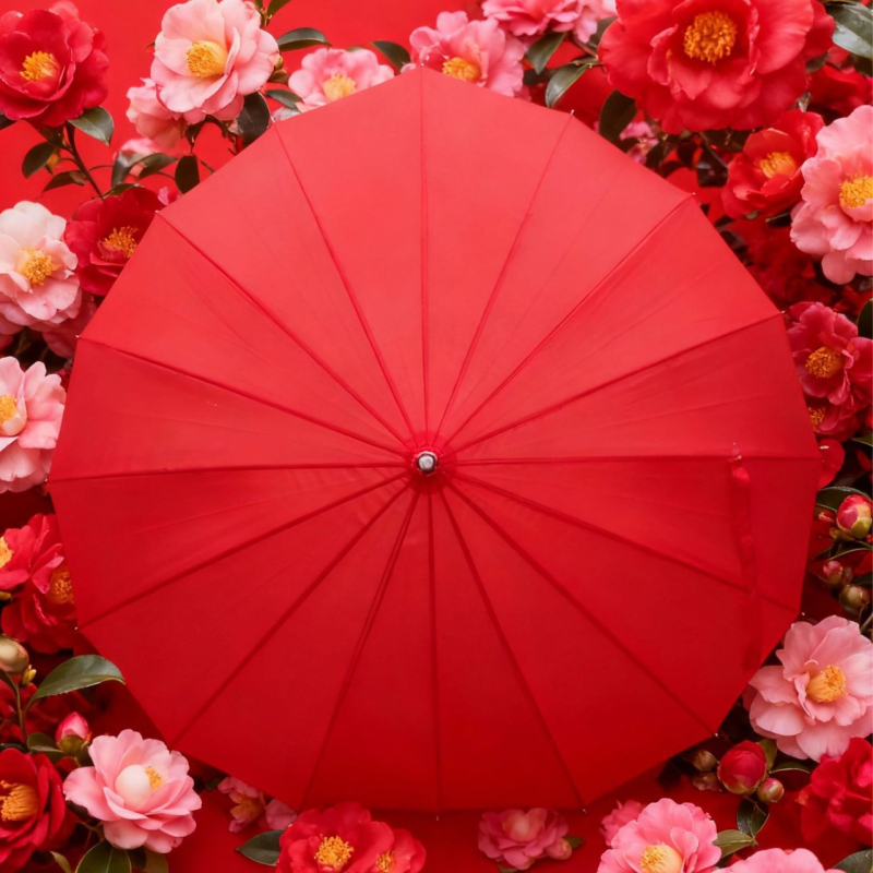 Ομπρέλα γάμου σε σχήμα καρδιάς, με αυτόματο άνοιγμα, 16 ακτίνες, αλουμινένιος κεντρικός σωλήνας, ύφασμα 190T Impact Cloth, προσαρμόσιμη