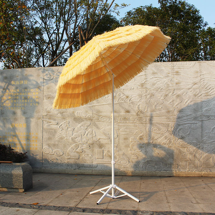 Suncobran s poliestrom, 8 čeličnih rebara, UPF > 50, ručno otvaranje zatvaranje