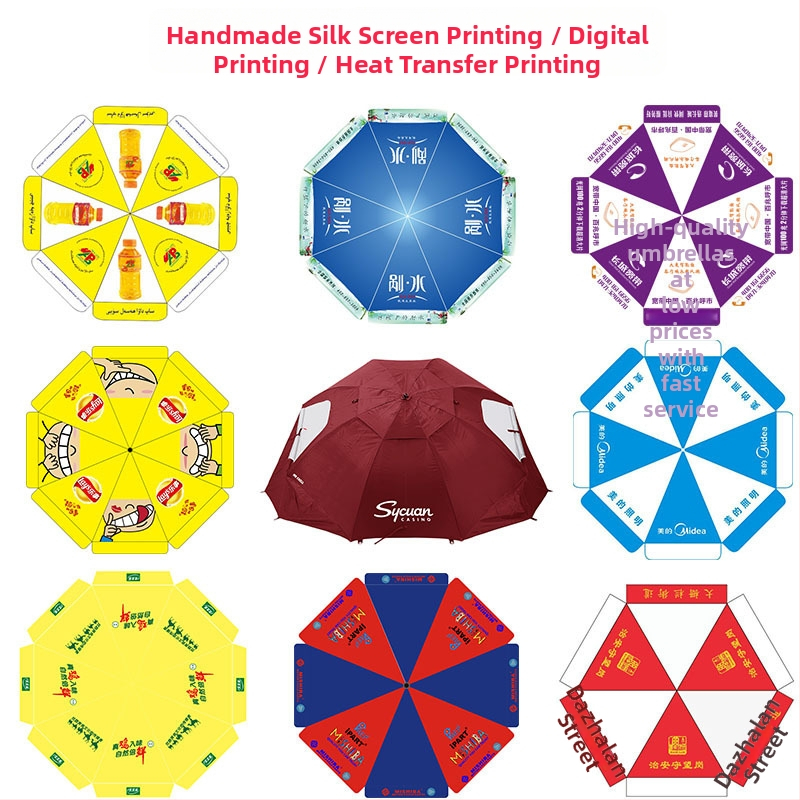 Suncobran s poliestrom, 8 čeličnih rebara, UPF > 50, ručno otvaranje zatvaranje