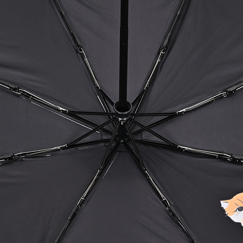 Prilagođeni kišobran s tiskom, automatsko otvaranje, poluautomatno zatvaranje, okvir s 8 rebara, željezna šipka, tkanina 190T