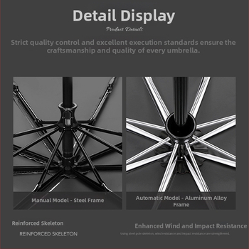 Reklamni kišobran s otiskom logotipa, tkanina Vinyl 190t, rebra od vlakana, aluminijski štap, automatsko otvaranje