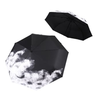 Reklamni kišobran s otiskom logotipa, tkanina Vinyl 190t, rebra od vlakana, aluminijski štap, automatsko otvaranje